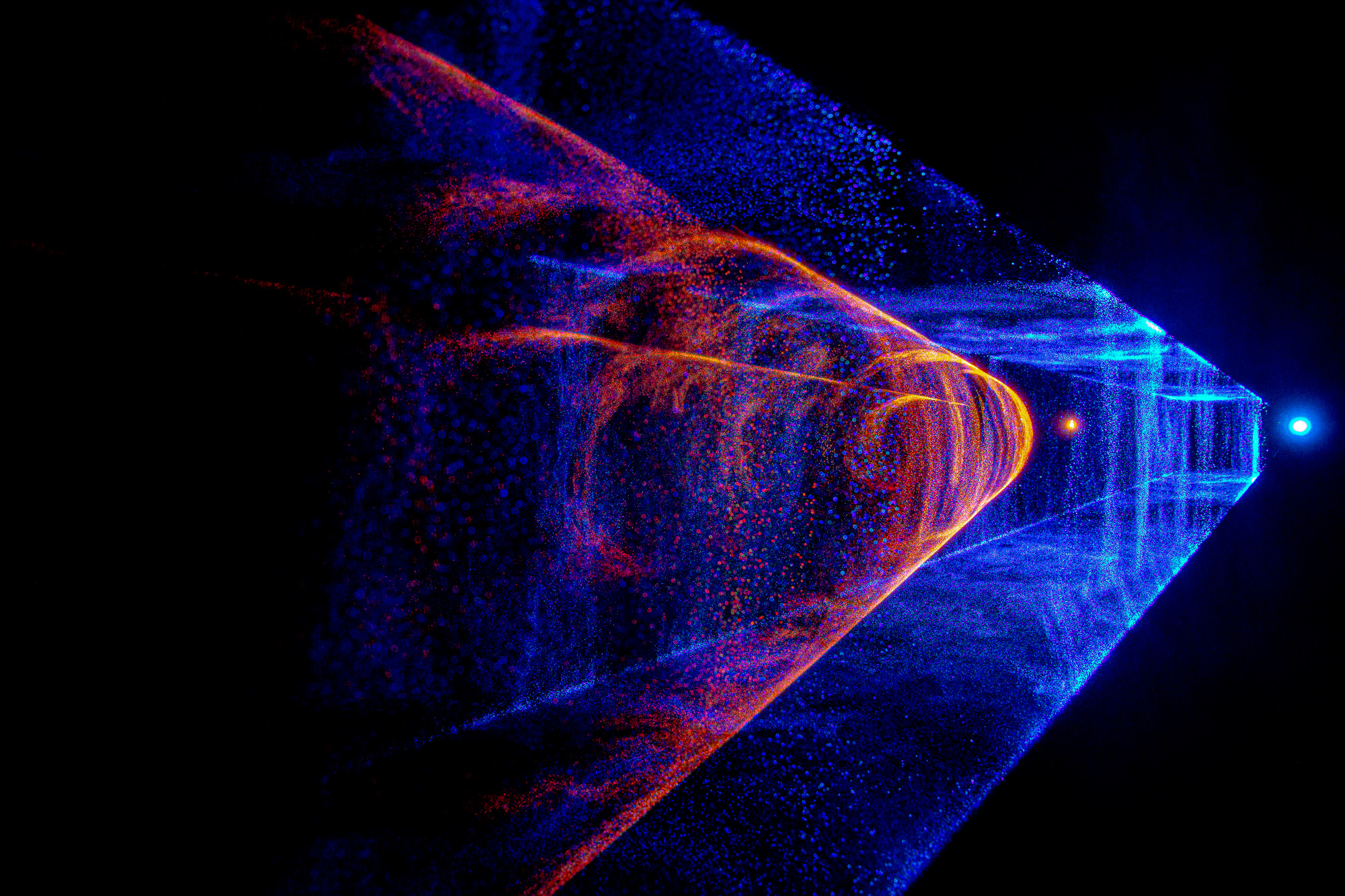 the encounter of water and light : first experimentation