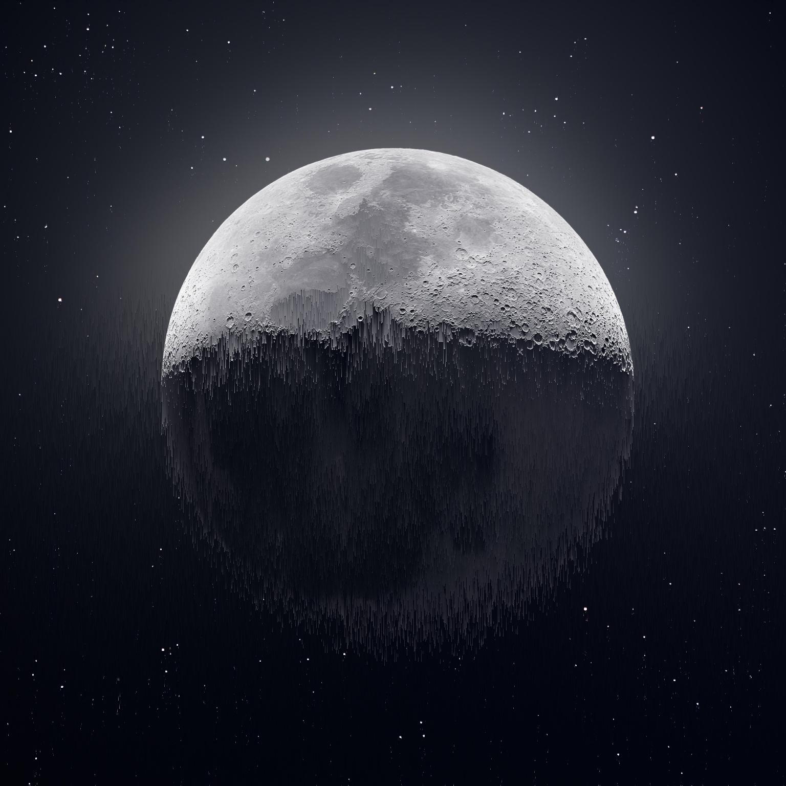 Full moon pixel sorting manipulation