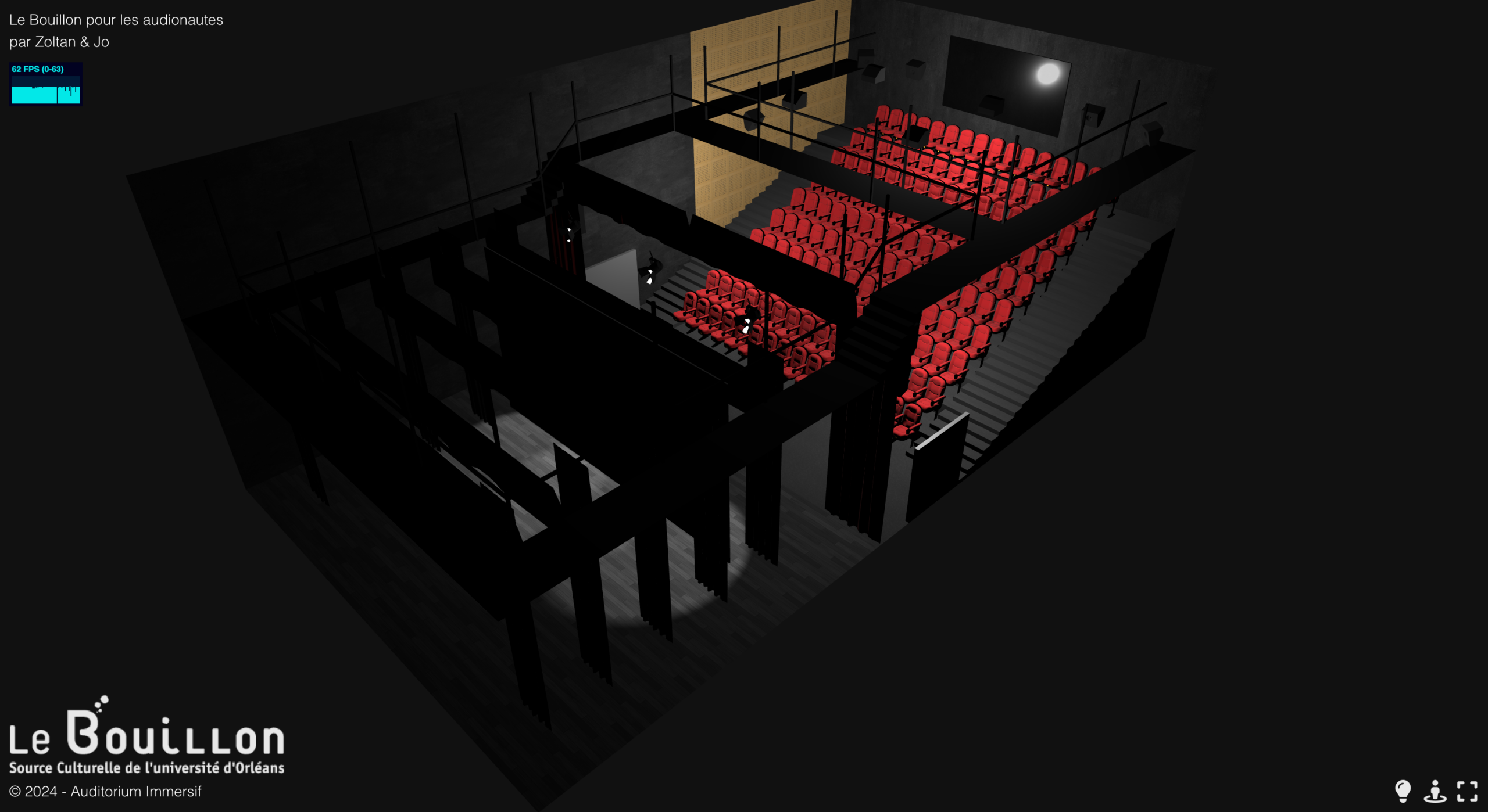 Le bouillon - centre culturel de l'université d'orleans - vue 3D 