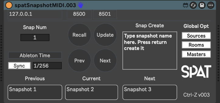 spat 4 live  - snapshot